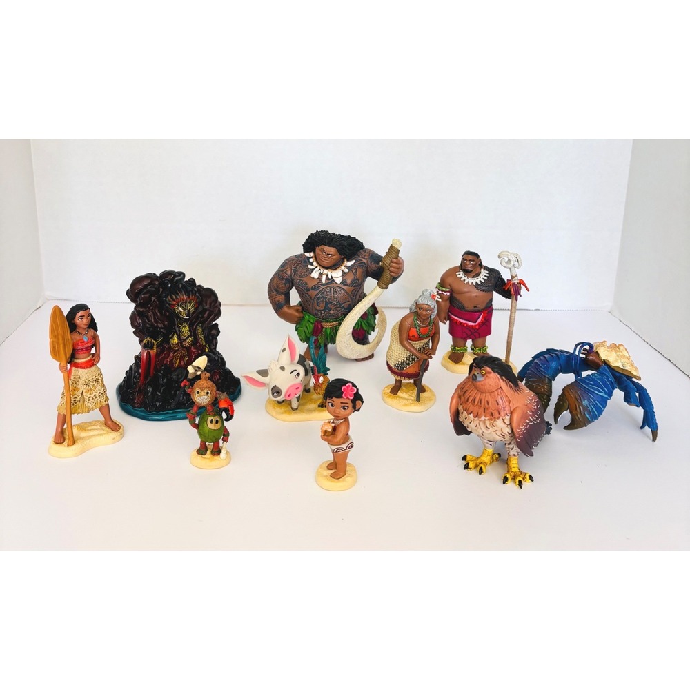 Disney Moana Figurine Set Kids Playset Maui Tamatoa